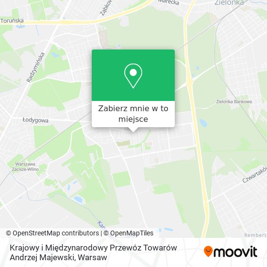 Mapa Krajowy i Międzynarodowy Przewóz Towarów Andrzej Majewski