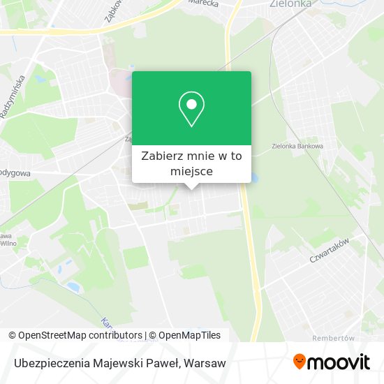 Mapa Ubezpieczenia Majewski Paweł