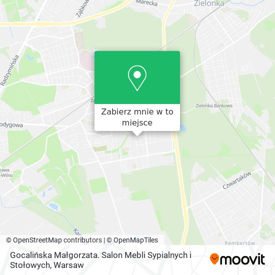 Mapa Gocalińska Małgorzata. Salon Mebli Sypialnych i Stołowych