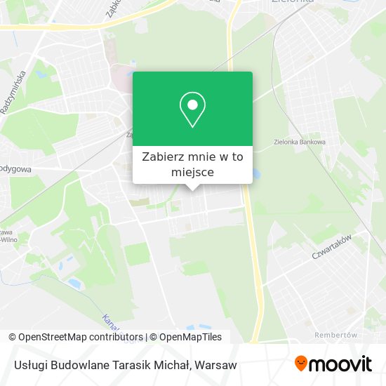 Mapa Usługi Budowlane Tarasik Michał