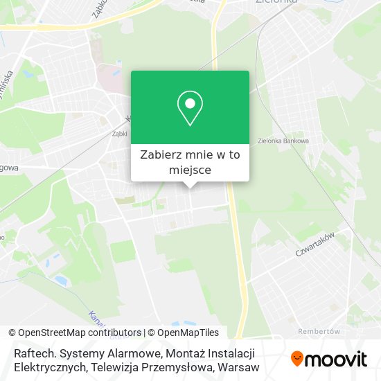 Mapa Raftech. Systemy Alarmowe, Montaż Instalacji Elektrycznych, Telewizja Przemysłowa