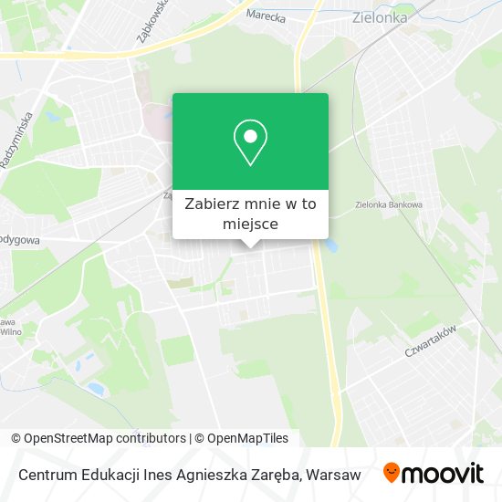 Mapa Centrum Edukacji Ines Agnieszka Zaręba