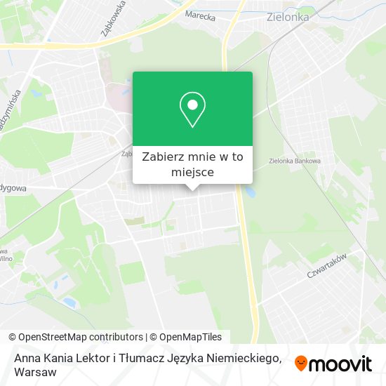 Mapa Anna Kania Lektor i Tłumacz Języka Niemieckiego