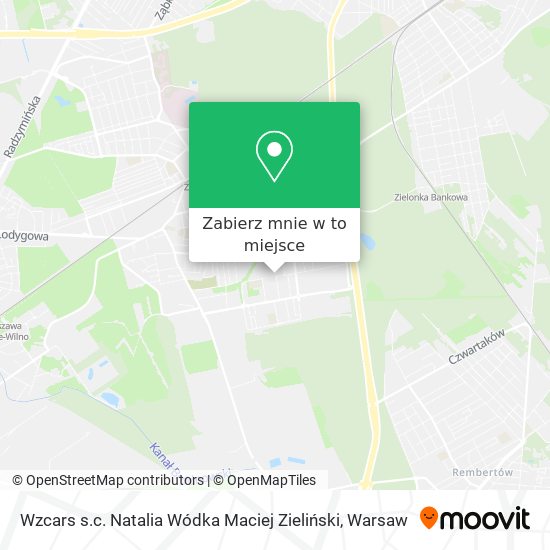 Mapa Wzcars s.c. Natalia Wódka Maciej Zieliński