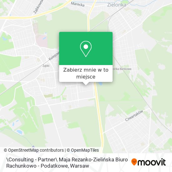 Mapa \Consulting - Partner\ Maja Rezanko-Zielińska Biuro Rachunkowo - Podatkowe