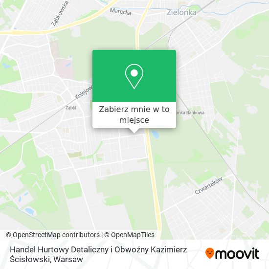 Mapa Handel Hurtowy Detaliczny i Obwoźny Kazimierz Ścisłowski