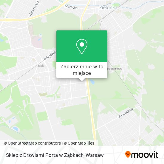 Mapa Sklep z Drzwiami Porta w Ząbkach