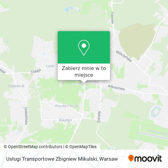 Mapa Usługi Transportowe Zbigniew Mikulski