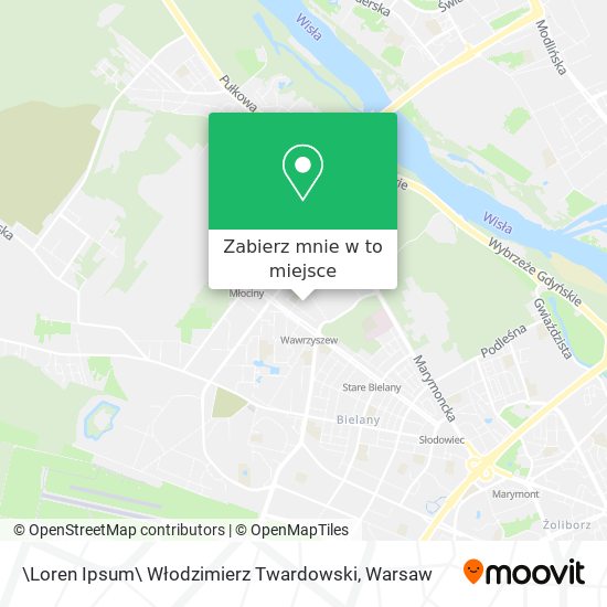 Mapa \Loren Ipsum\ Włodzimierz Twardowski