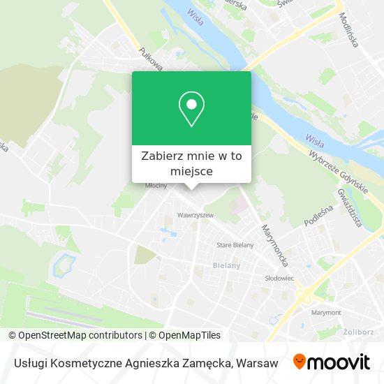 Mapa Usługi Kosmetyczne Agnieszka Zamęcka