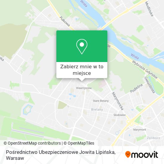 Mapa Pośrednictwo Ubezpieczeniowe Jowita Lipińska