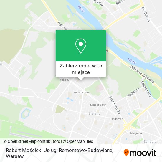 Mapa Robert Mościcki Usługi Remontowo-Budowlane