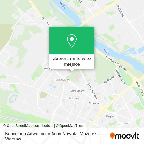 Mapa Kancelaria Adwokacka Anna Nowak - Mazurek