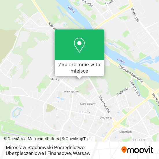 Mapa Mirosław Stachowski Pośrednictwo Ubezpieczeniowe i Finansowe