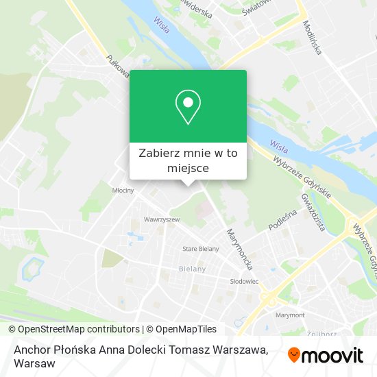 Mapa Anchor Płońska Anna Dolecki Tomasz Warszawa