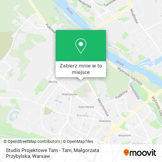 Mapa Studio Projektowe Tam - Tam, Małgorzata Przybylska