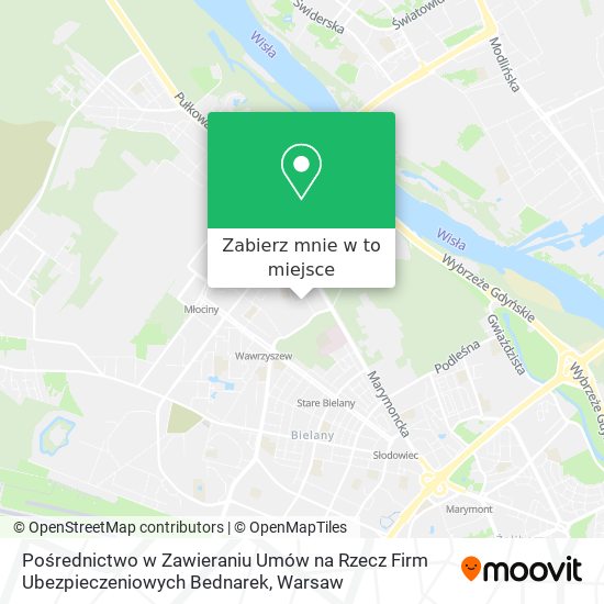 Mapa Pośrednictwo w Zawieraniu Umów na Rzecz Firm Ubezpieczeniowych Bednarek