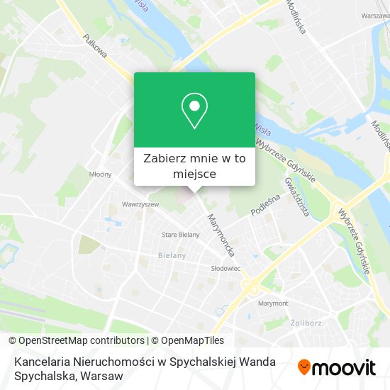 Mapa Kancelaria Nieruchomości w Spychalskiej Wanda Spychalska