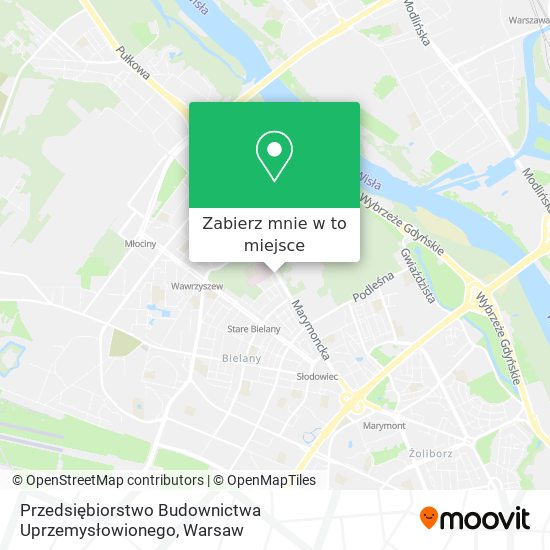 Mapa Przedsiębiorstwo Budownictwa Uprzemysłowionego