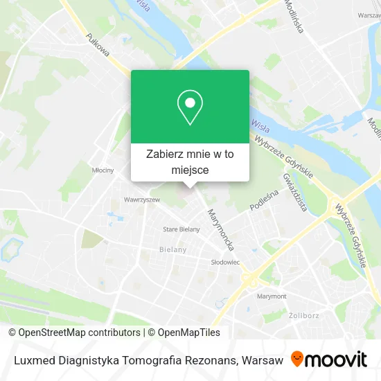 Mapa Luxmed Diagnistyka Tomografia Rezonans