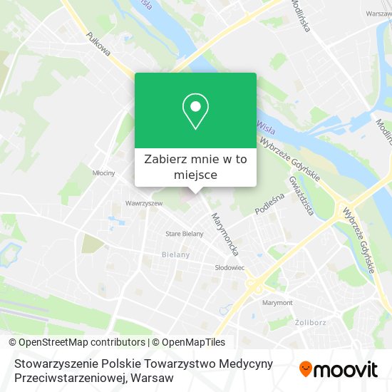 Mapa Stowarzyszenie Polskie Towarzystwo Medycyny Przeciwstarzeniowej