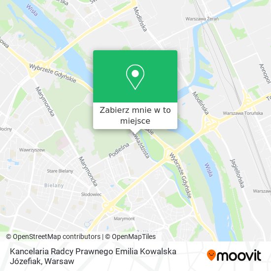 Mapa Kancelaria Radcy Prawnego Emilia Kowalska Józefiak