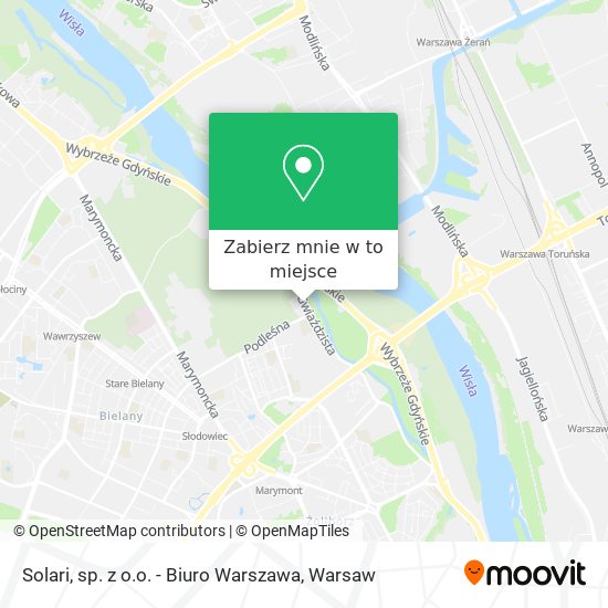 Mapa Solari, sp. z o.o. - Biuro Warszawa