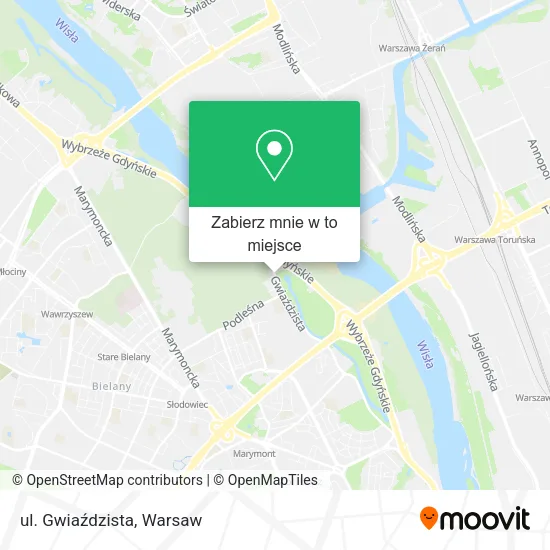 Mapa ul. Gwiaździsta