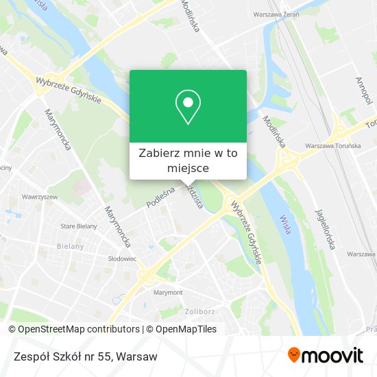 Mapa Zespół Szkół nr 55