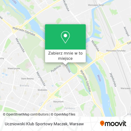 Mapa Uczniowski Klub Sportowy Maczek