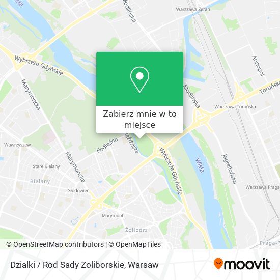 Mapa Dzialki / Rod Sady Zoliborskie