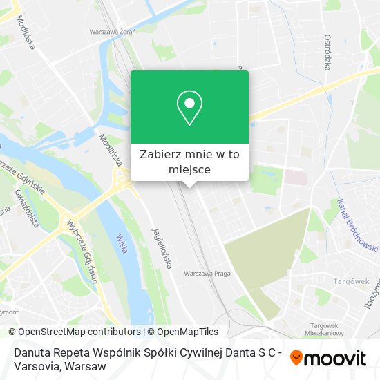 Mapa Danuta Repeta Wspólnik Spółki Cywilnej Danta S C - Varsovia