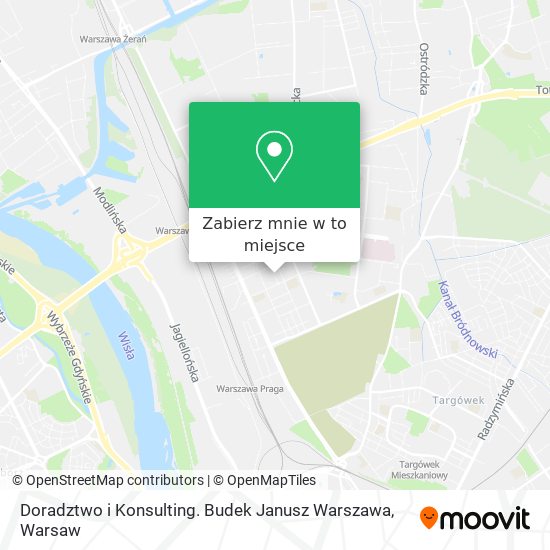 Mapa Doradztwo i Konsulting. Budek Janusz Warszawa