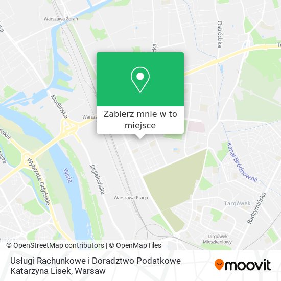 Mapa Usługi Rachunkowe i Doradztwo Podatkowe Katarzyna Lisek