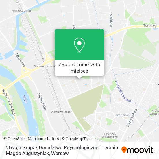 Mapa \Twoja Grupa\ Doradztwo Psychologiczne i Terapia Magda Augustyniak