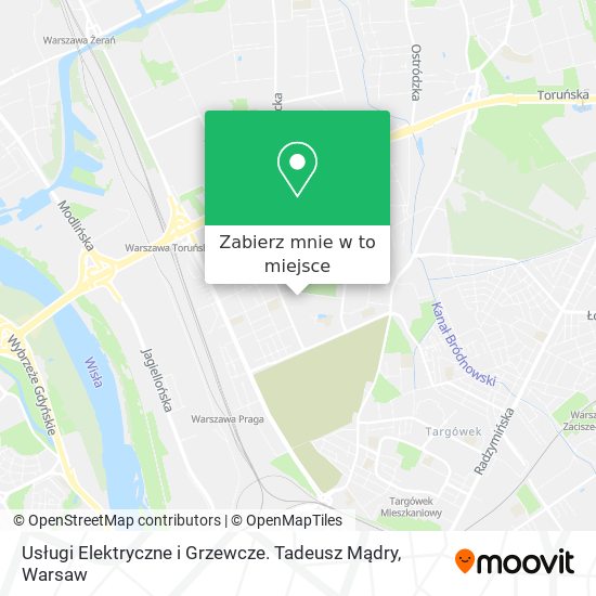 Mapa Usługi Elektryczne i Grzewcze. Tadeusz Mądry