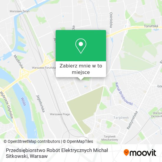 Mapa Przedsiębiorstwo Robót Elektrycznych Michał Sitkowski