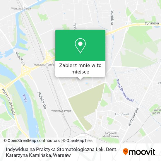 Mapa Indywidualna Praktyka Stomatologiczna Lek. Dent. Katarzyna Kamińska