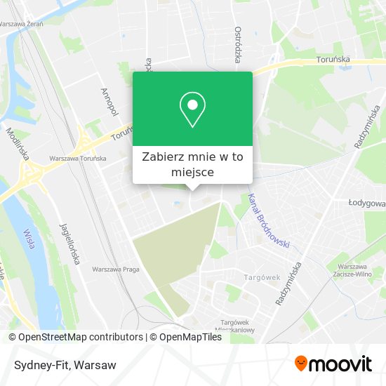 Mapa Sydney-Fit