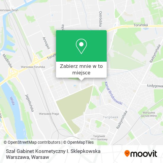 Mapa Szał Gabinet Kosmetyczny I. Sklepkowska Warszawa