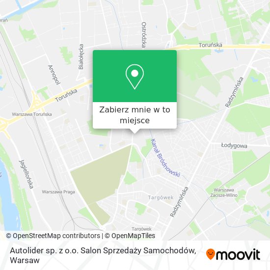 Mapa Autolider sp. z o.o. Salon Sprzedaży Samochodów