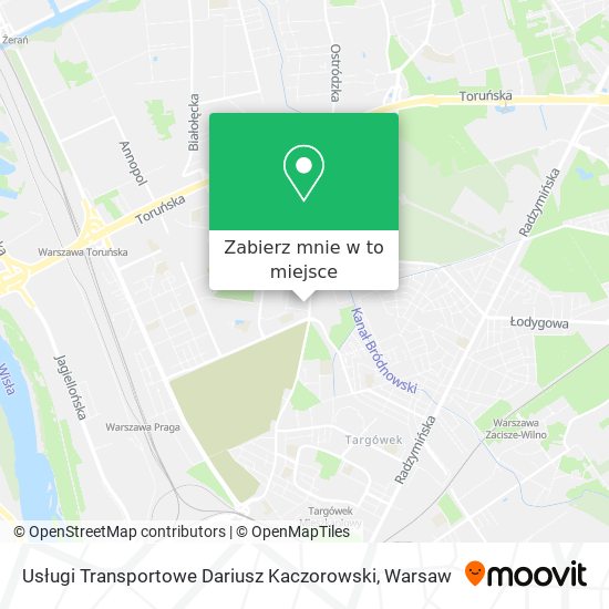 Mapa Usługi Transportowe Dariusz Kaczorowski