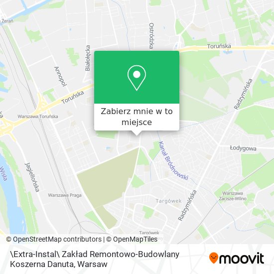 Mapa \Extra-Instal\ Zakład Remontowo-Budowlany Koszerna Danuta