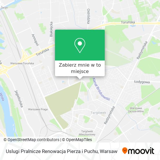 Mapa Uslugi Pralnicze Renowacja Pierza i Puchu