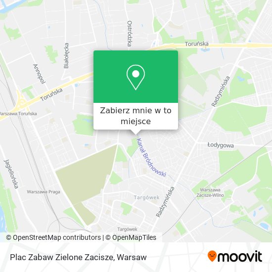 Mapa Plac Zabaw Zielone Zacisze