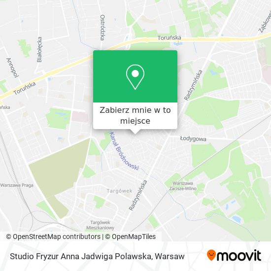 Mapa Studio Fryzur Anna Jadwiga Polawska