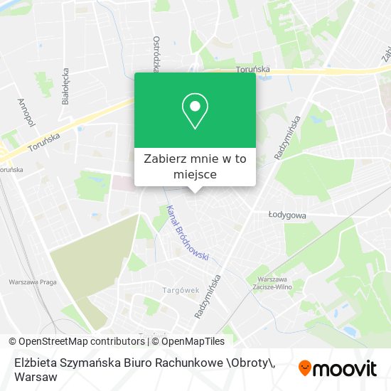 Mapa Elżbieta Szymańska Biuro Rachunkowe \Obroty\