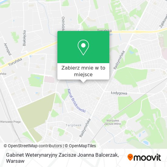 Mapa Gabinet Weterynaryjny Zacisze Joanna Balcerzak