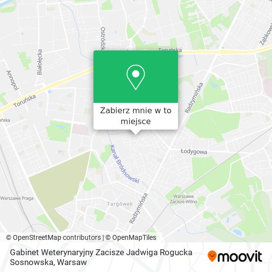 Mapa Gabinet Weterynaryjny Zacisze Jadwiga Rogucka Sosnowska