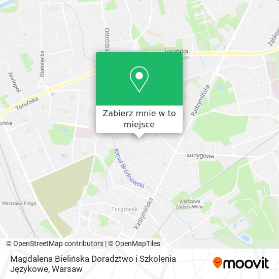 Mapa Magdalena Bielińska Doradztwo i Szkolenia Językowe